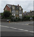 Dark green cabinet, North Road, Builth Wells