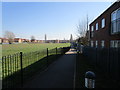 Pedestrian entrance to Crosby School