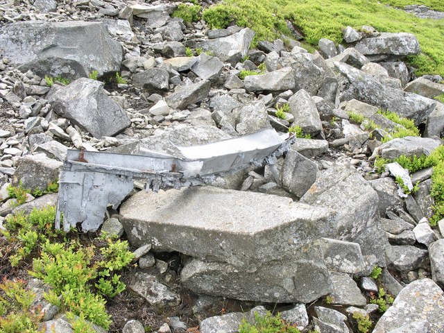 Crash site of a He111 on Llwytmor Bach