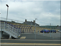 NT4544 : Cycle and car parking at Stow railway station by Stephen Craven