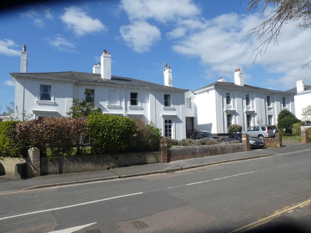 Nineteenth century houses, Lyndhurst Road, Exeter
