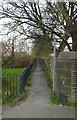 Path running alongside Dunbottle Way leaving Dunbottle Lane, Mirfield