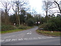 Looking from the A286 into Highercombe Road