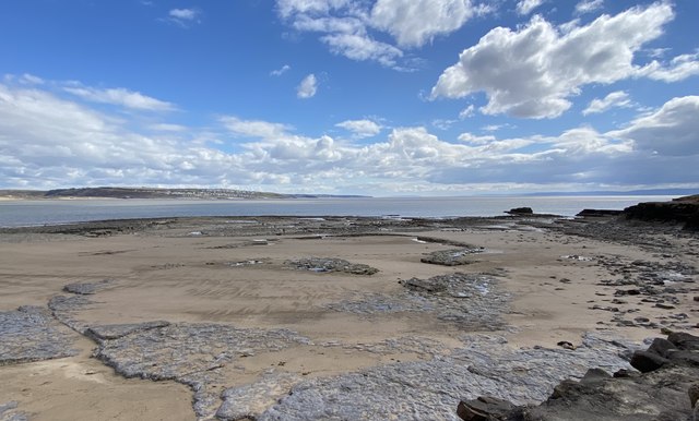 Newton beach at low tide