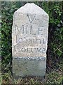 Old Milestone by the A39, south of Hawksland