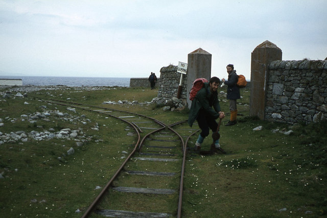 Narrow gauge railway track on Ailsa... © Colin Park cc-by-sa/2.0 ...