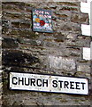 Looe in Bloom sign, Church Street, West Looe