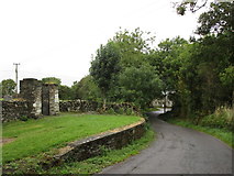 W3257 : Lane by the churchyard, Kinneigh by Jonathan Thacker