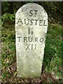 Old Milestone by the A390, west of Bosinver