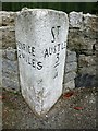 Old Milestone in Victoria Road, St Austell