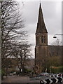 Mansewood Road at Eastwood Parish Church