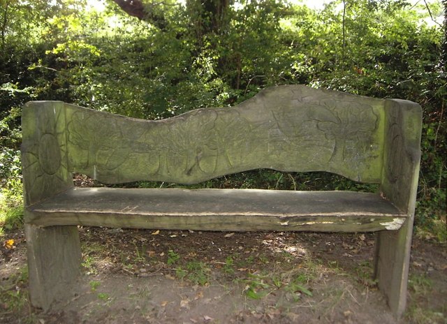 Bench by River Darent © Sean Davis :: Geograph Britain and Ireland