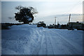 The B3128 through Failand after heavy snowfall