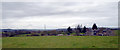 Houses on Clough Lane viewed across a field