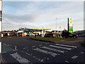 Zebra crossing and BP filling station at Town End