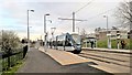 Hucknall bound tram at Inham Road