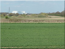 SE3523 : Farmland on the banks of the Calder, near Stanley Ferry by Christine Johnstone