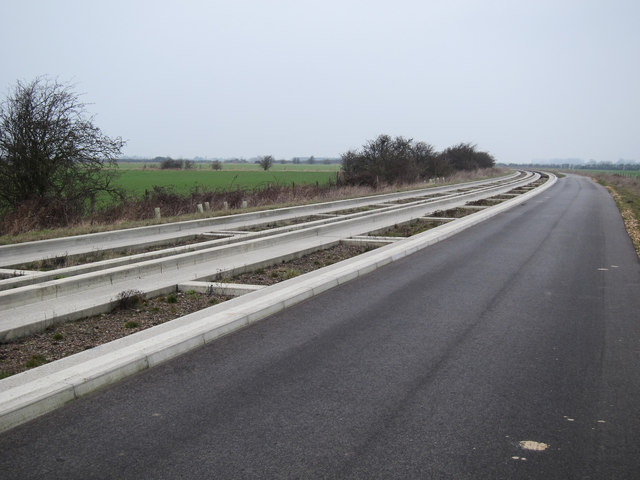 Guided busway around Oakington Airfield