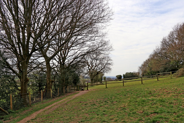 Pasture and footpath on Colton Hills near Wolverhampton