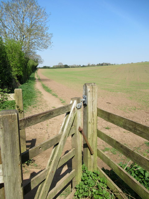 Kissing gate and footpath off Cottage Lane Marlbrook