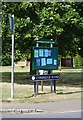 Ducklington Parish Council notice board, Curbridge Road. Ducklington, Oxon