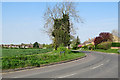 Fulbourn: a bend in Cambridge Road