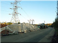 SE2634 : Site compound for cable laying by Stephen Craven