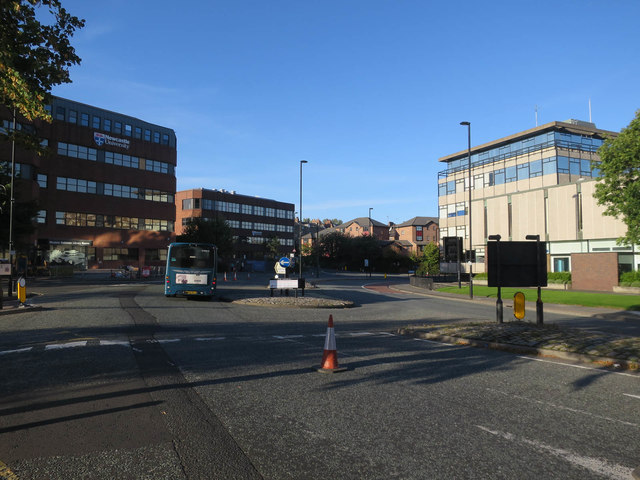 Sandyford Road past Northumbria... © Hugh Venables cc-by-sa/2.0 ...