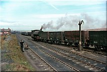 NZ3182 : Shunting at Cambois Colliery staithes, 1967 by Alan Murray-Rust