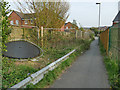 SE3027 : Footpath with crash barrier by Stephen Craven