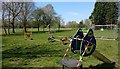 Play equipment on the Aylestone Playing Fields