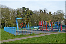 SO9095 : Deserted play area in Muchall Park, Wolverhampton by Roger  D Kidd