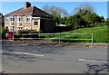 Houses at the edge of a green, Brynglas Road, Newport