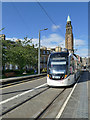 NT2473 : Tram at West End stop, Edinburgh by Stephen Craven