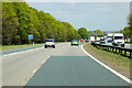 Northbound A1(M) near Barton