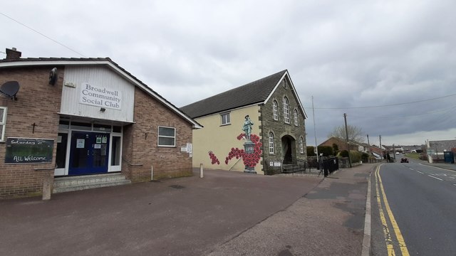 Two community buildings in Broadwell