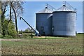 Rushall: Two silos on Willow Farm