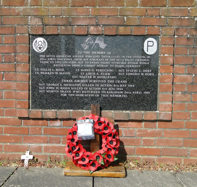 Memorial To The Crew Of B 24, Liberator,... © Adrian S Pye :: Geograph ...