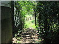 SO9776 : Monarch's Way path leaving copse near Lizzies Farm by Roy Hughes