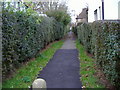 Path from Ludlow Way to Denison Close