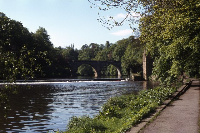 The weir on the River Wear below Durham Cathedral