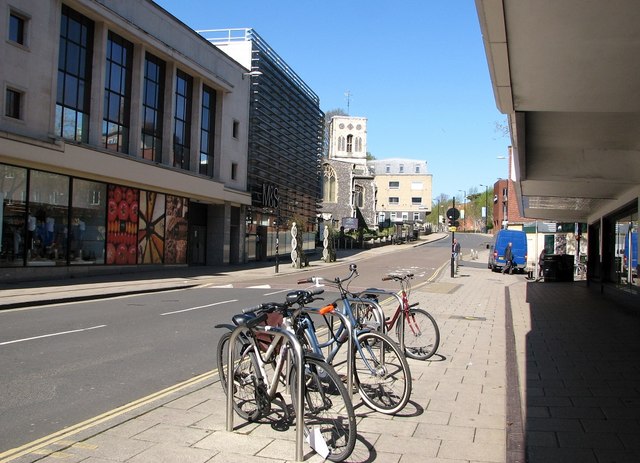 Bicycles parked on Rampant Horse Street