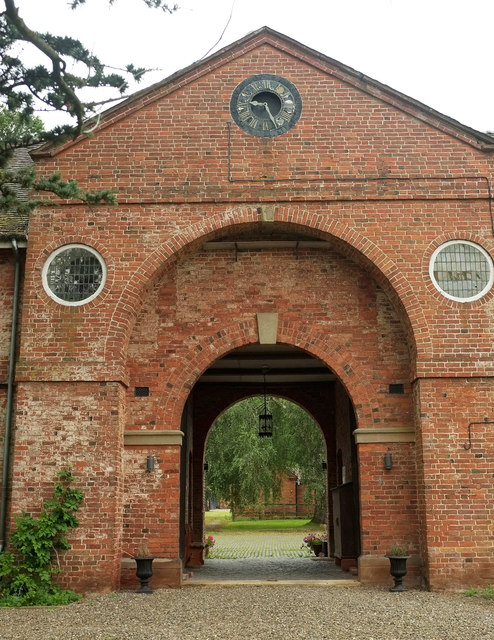 Carriage entry, Stable block, Henley Hall