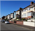 Houses on the west side of Brynglas Avenue, Newport