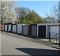 Row of eight lockup garages, Brynglas Avenue, Newport