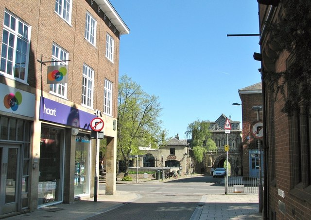 View towards the Cathedral Close