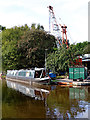 Canal boatyard in Stone, Staffordshire