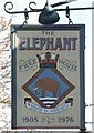 The Elephant pub sign, The Mall, Faversham