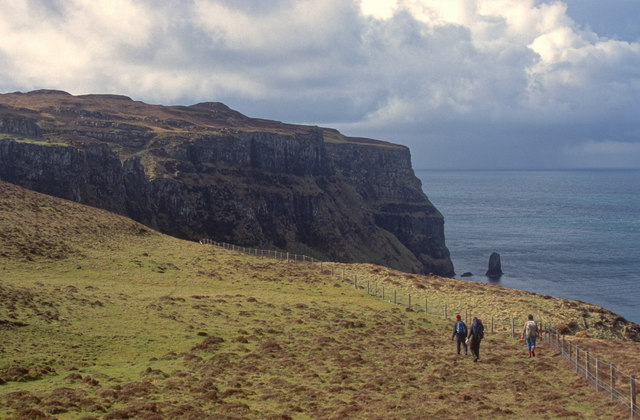 The northern cliffs of Canna seen from near Compass Hill