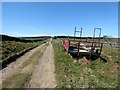 NY8956 : Trailer beside the bridleway by Oliver Dixon